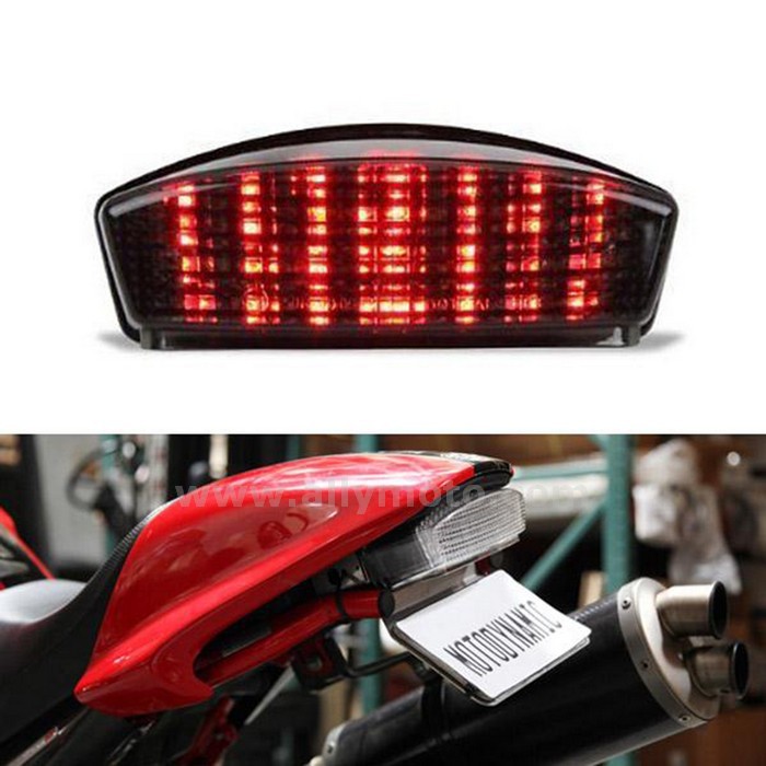 6 Abs Plastic Led Tail Light Integrated Rear Brake Lamp Ducati Monster 1994-2007@2